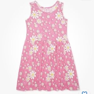 Miss Pink Girls Daisy Pink Sleeveless Dress Size 7 NEW
